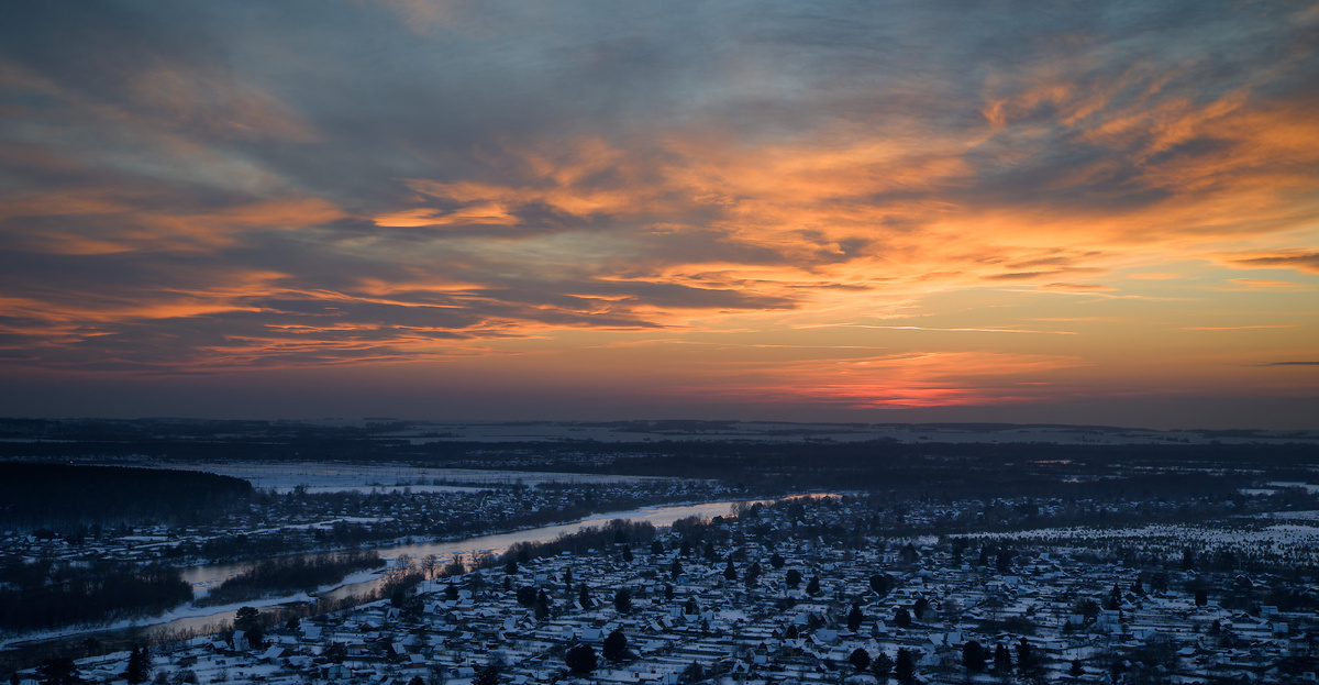 История одного заката. Фото автора. 