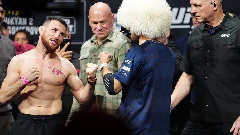    Мераб Двалишвили vs Умар Нурмагомедов: соглавный бой UFC 311. Global Look Press