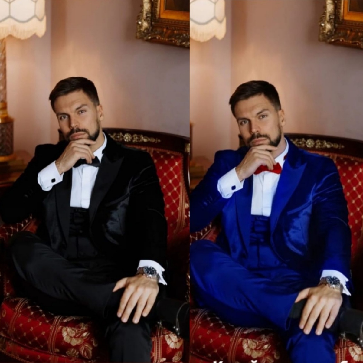 Пример черного и синего в цветокоррекции. Какой лучше?