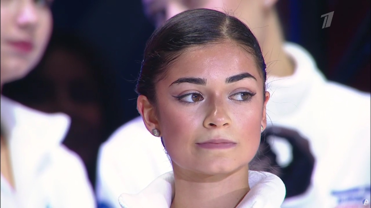 Аделия Петросян. Фото: стоп-кадр прямого эфира "Первого канала"