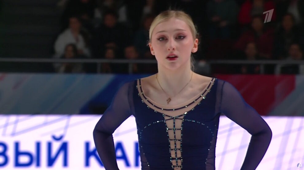 Софья Муравьева. Фото: стоп-кадр прямого эфира «Первого канала».