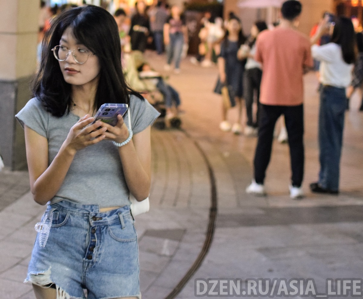 Китаянка на отдыхе 