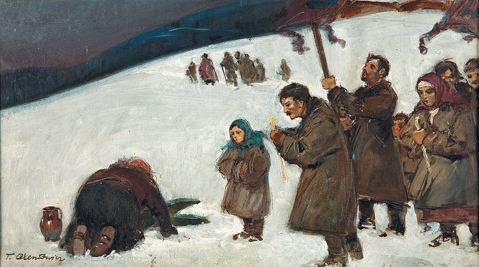 Теодор Аксентович. Водосвятие, конец XIX века.