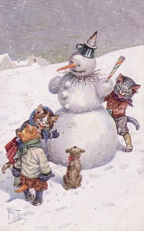 Новогодняя открытка. Источник: https://au.pinterest.com/pin/221520875413153698/