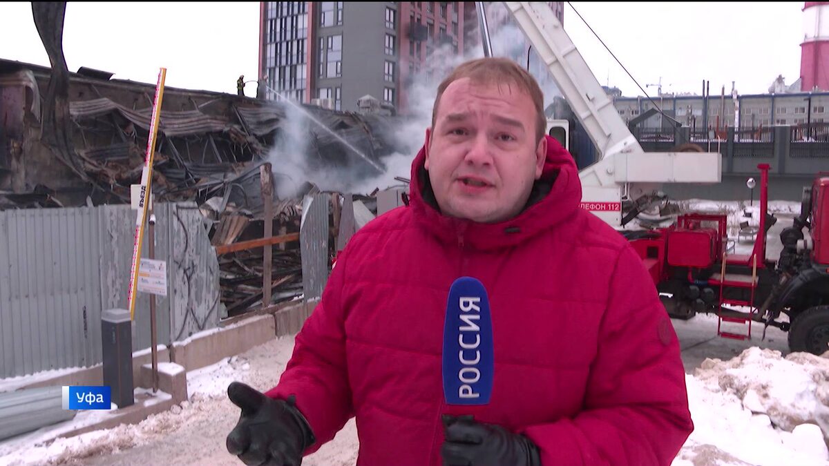    Тонны сгоревших продуктов: «Вести» побывали на месте крупного пожара в магазине «Светофор» в Уфе