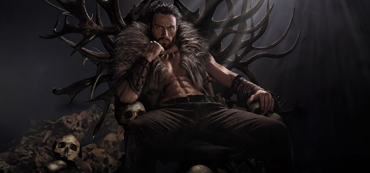 Постер фильма Крейвен-охотник 2024 года, режиссера Джей Си Чендор, в главной роли Айрон Тейлор-Джонсон. Источник: google\картинки.