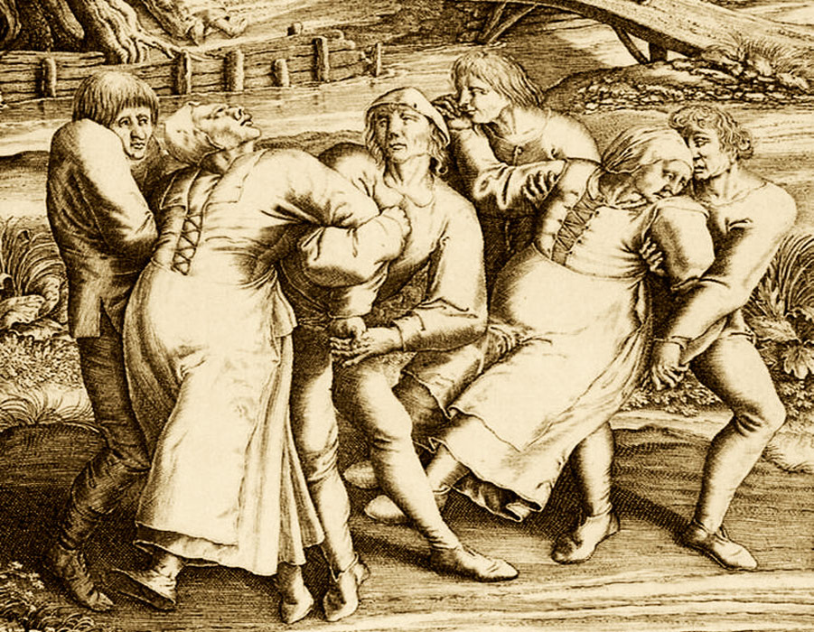 Танцующие жители Страсбурга, 1518 год