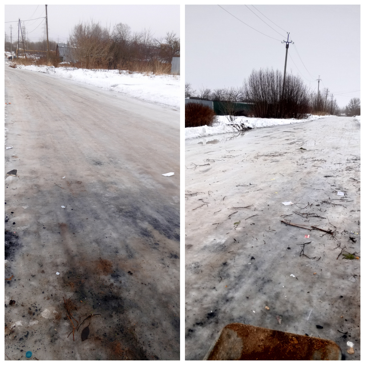 До мусорки.                    От мусорки до пилорамы