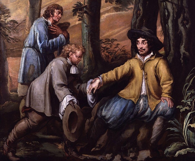 Карл II во время бегства.