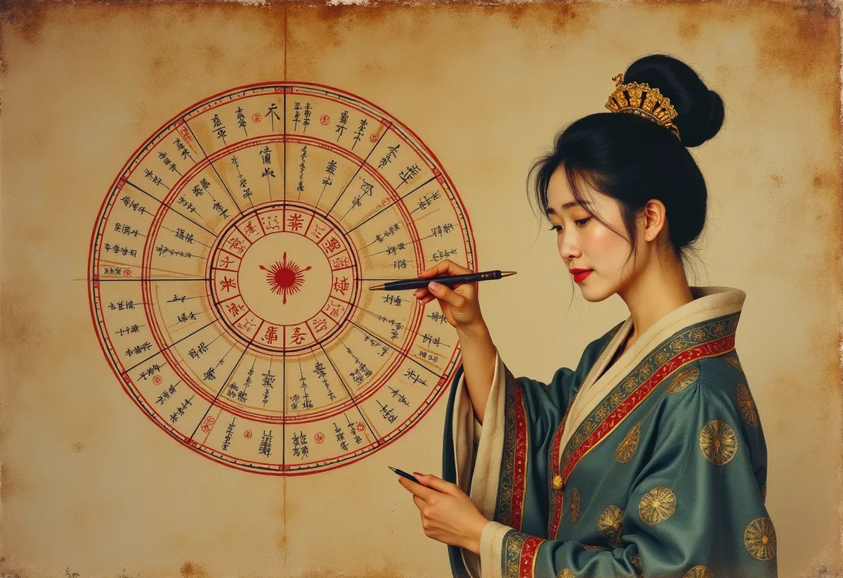 Восточный гороскоп на неделю Иллюстрация — Звёзды над городом