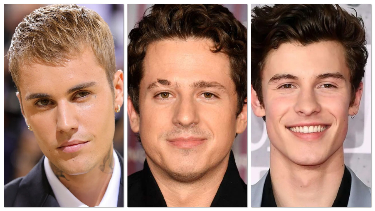 Коллаж автора. Джастин Бибер, Чарли Пут, Шон Мендес