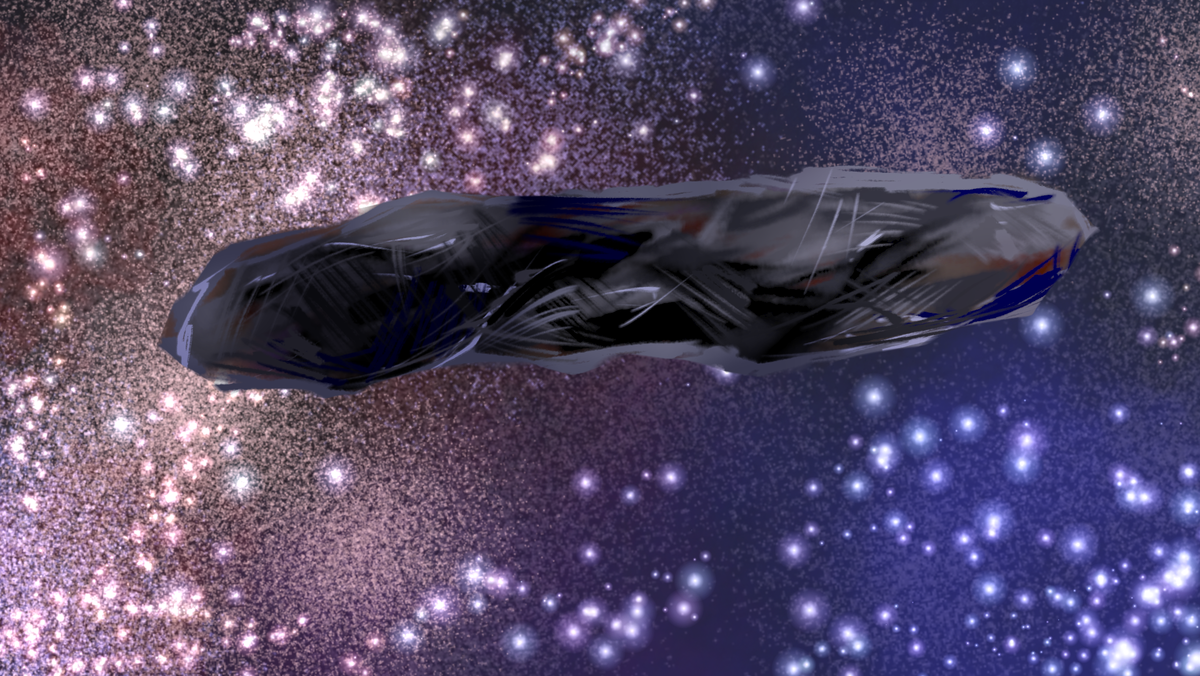 Омуамуа. Так представляют его ученые. 