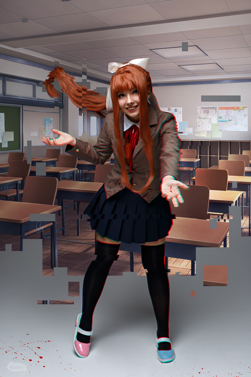 Моника из Doki Doki Literature Club!