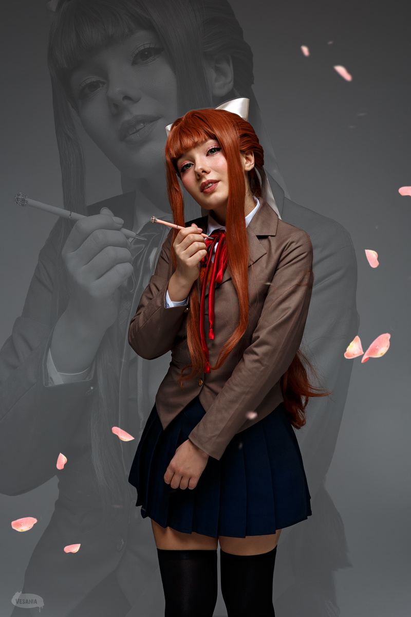 Моника из Doki Doki Literature Club!