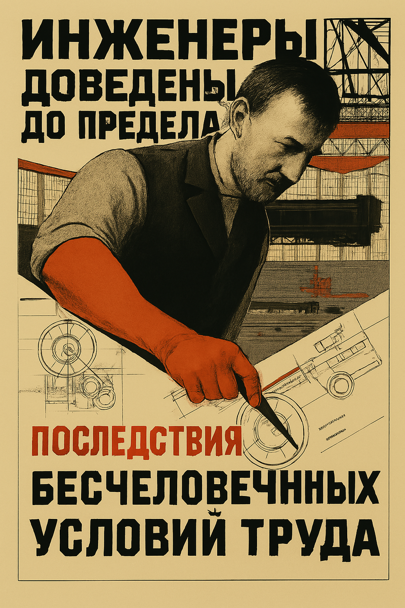 Инженеры доведены до предела: последствия бесчеловечных условий труда