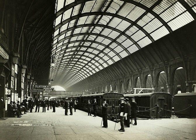 Исторический интерьер вокзала King's Cross, 1880-е годы