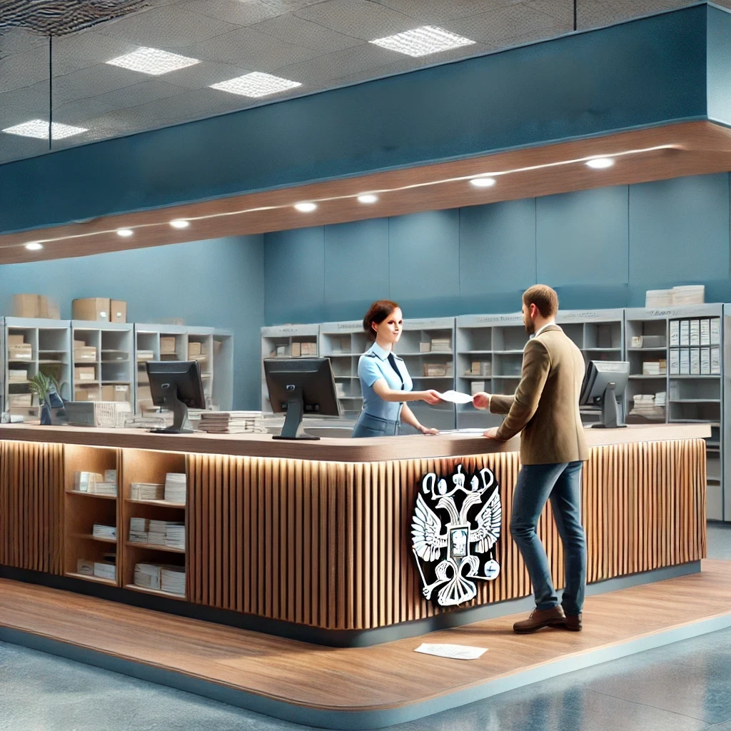 По старинке через почту.