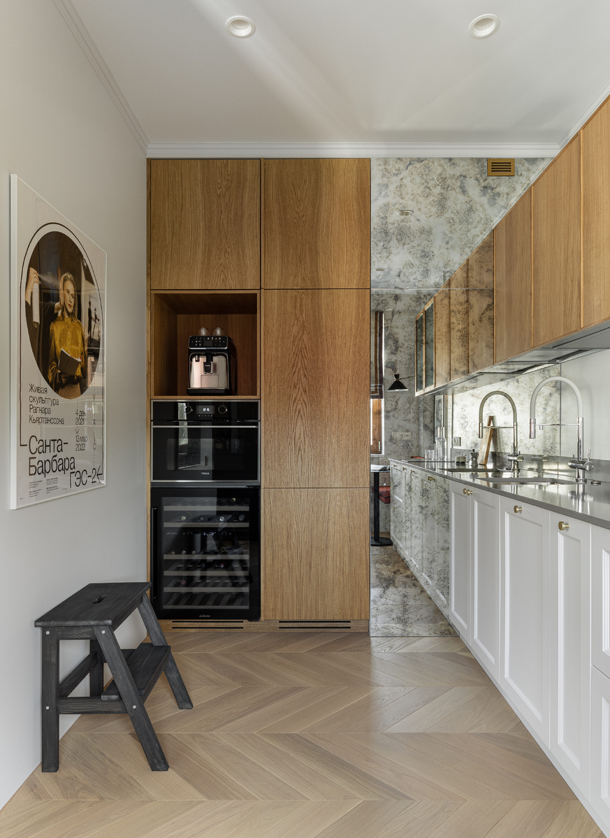  кухня в проекте студии DSGN HUB, смеситель Omoikiri в интерьере