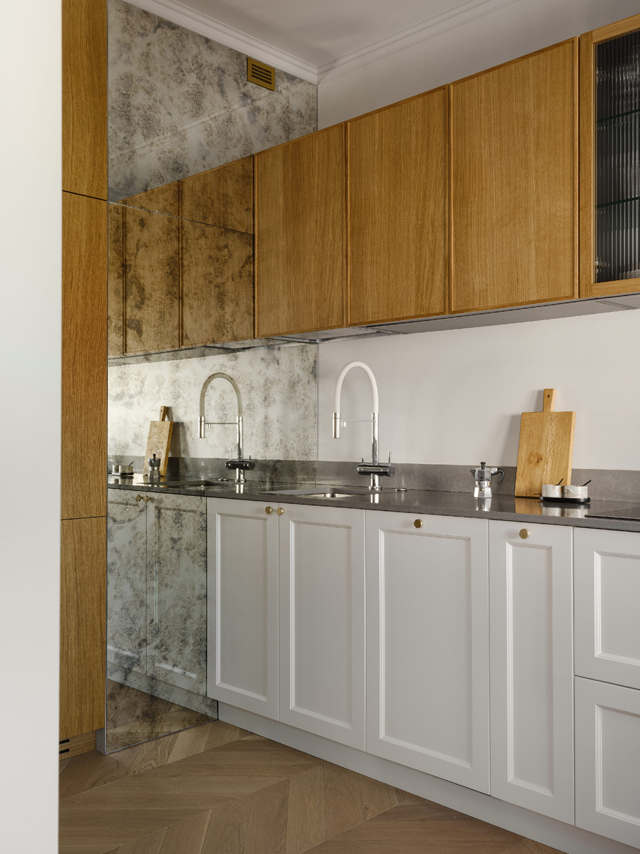 фото: кухня в проекте студии дизайна интерьера DSGN HUB, смеситель Omoikiri в интерьере