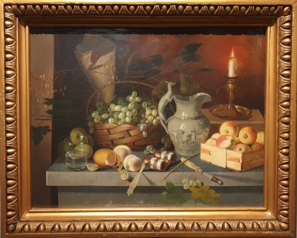 И.Ф.Хруцкий Натюрморт со свечой 1839 холст, масло