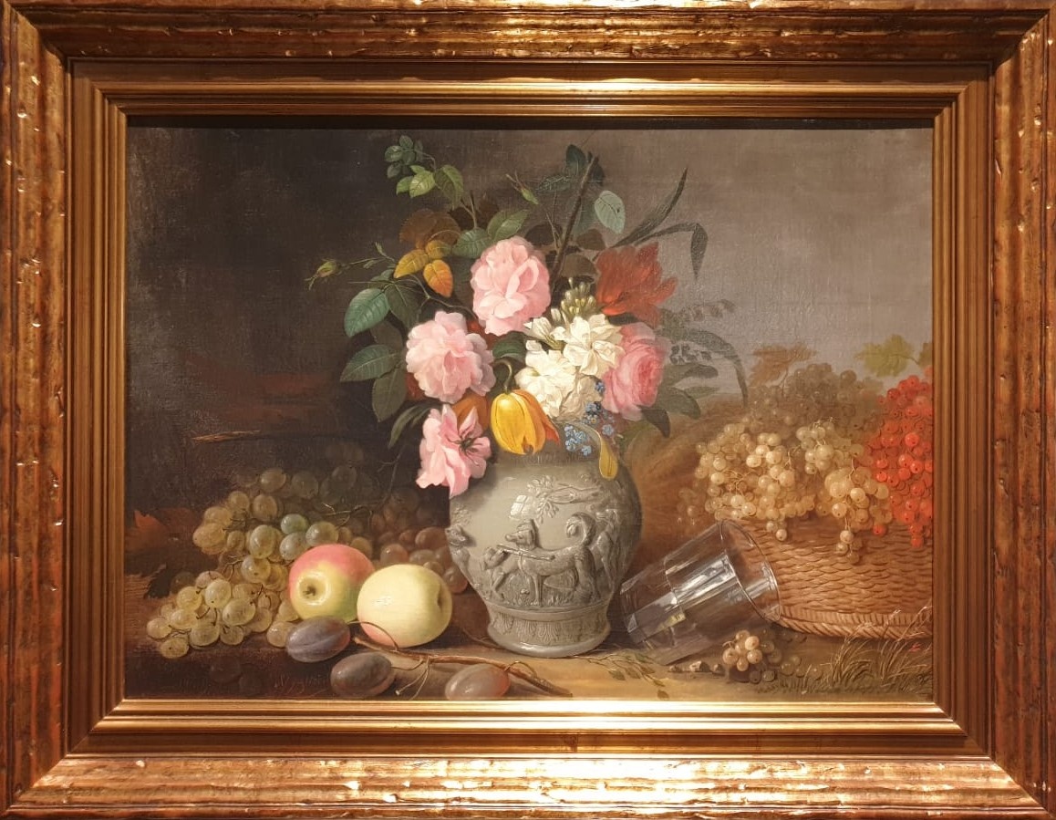 И.Ф.Хруцкий Натюрморт. Цветы и фрукты  1839 холст, масло