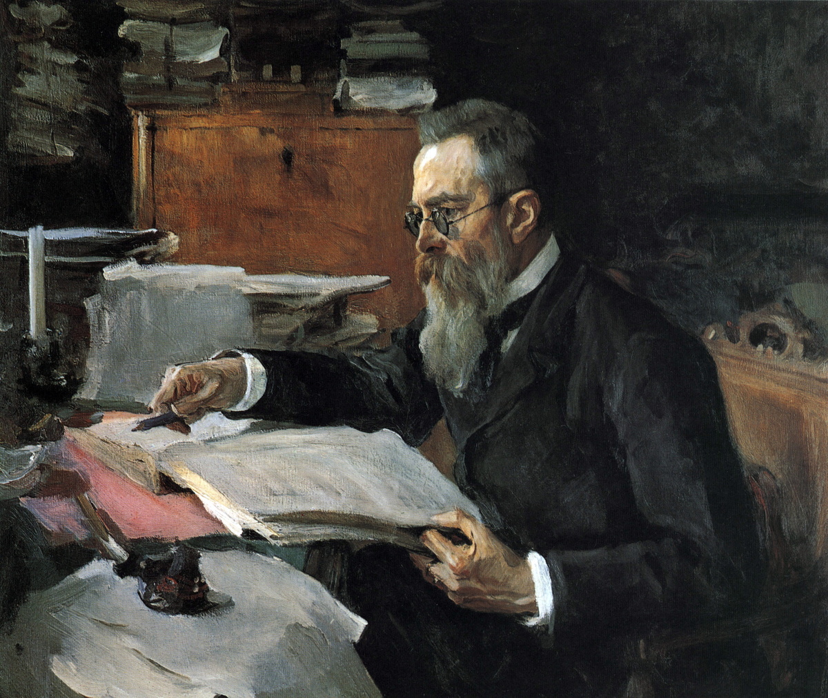    В конце 1890-х Валентин Серов участвовал в оформлении оперы Николая Римского-Корсакова «Садко», а позже написал портрет композитора. Вскоре после завершения работы картину приобрёл Павел Третьяков / globallookpress.com / World History Archive
