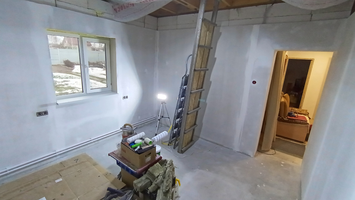 Стены из гипсокартона.