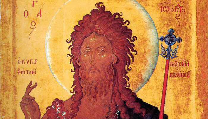 Иоанн Предтеча (фрагмент македонской иконы XIV века). Фото: wikimedia.org