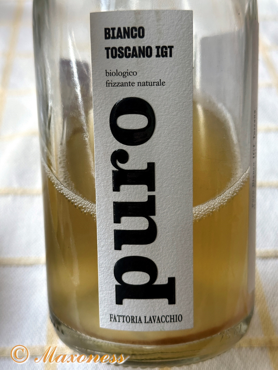Натуральное игристое вино "Puro" Bianco от Fattoria Lavacchio, винтаж 2022-го