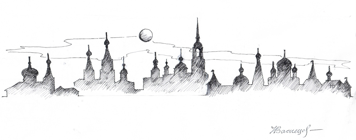 Можайск. Церковный коллаж. Арх. Н. Васнецов XXI век