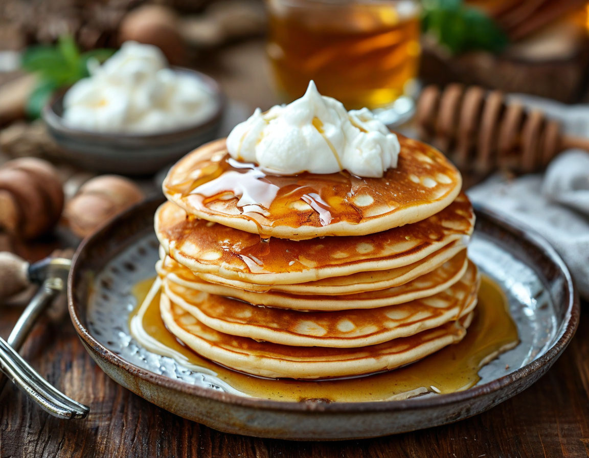 Я не мастак фотографировать еду, но мои оладьи вышли не хуже этих.