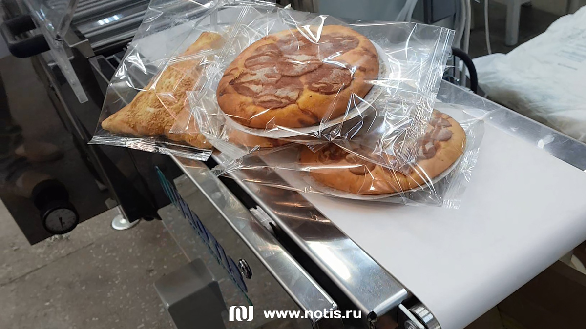 Мини-пицца от заказчика на упаковочных испытаниях