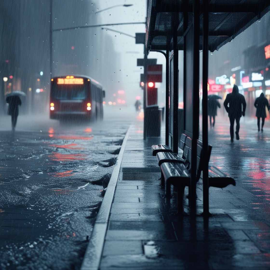 Фото создала в нейросети Leonardo специально для этой дождливой истории