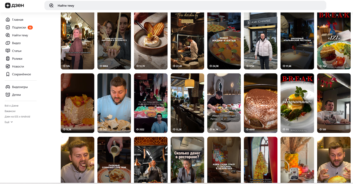 Миниатюры для роликов на Дзен