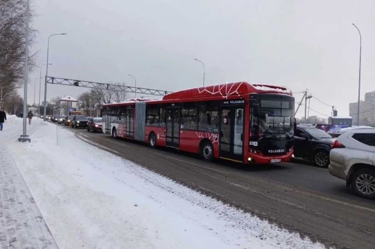    В Перми на маршрут вышли автобусы-гармошки