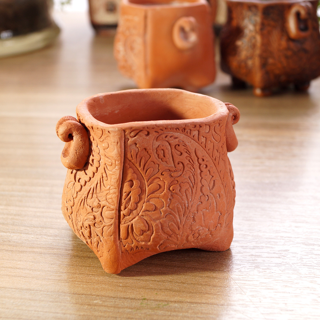 терракотовый горшок для суккулентов