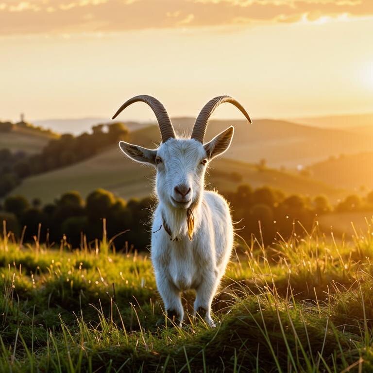 Катерина отпустила вырывающуюся козу...