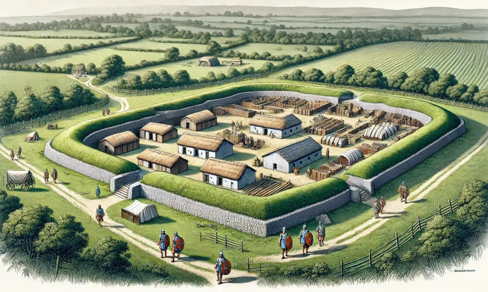 Военный лагерь. Современное изображение.