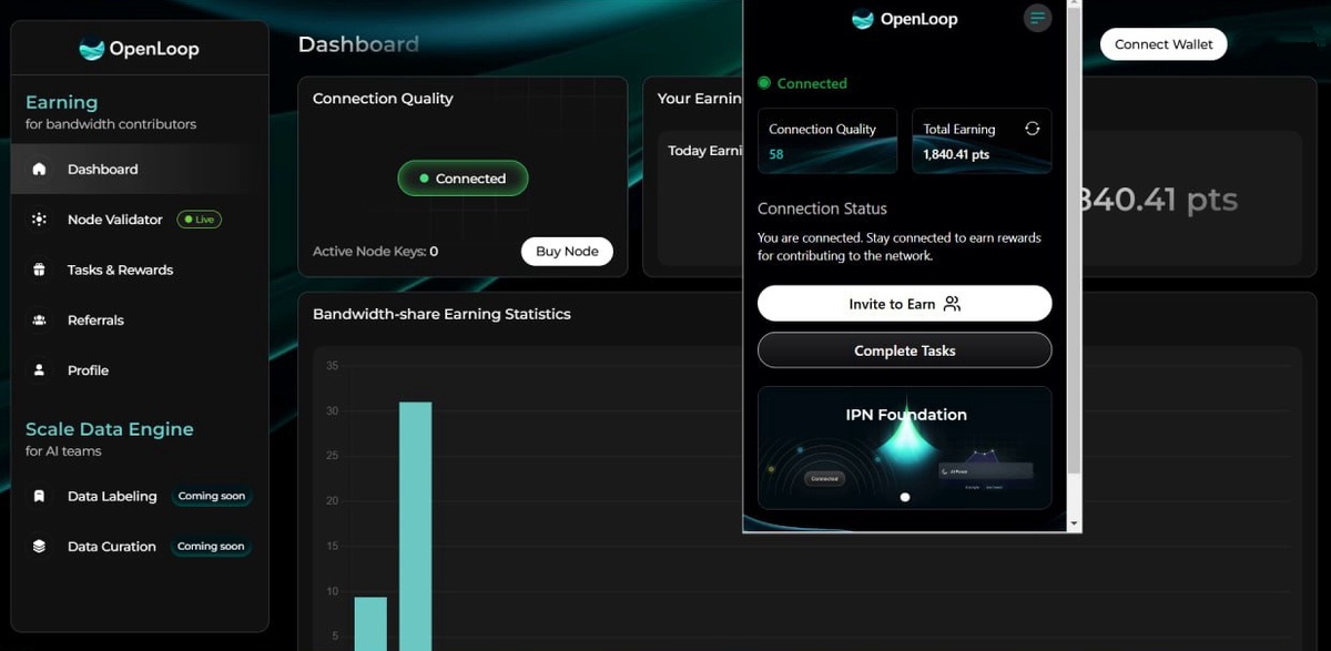 Работающее расширение OpenLoop