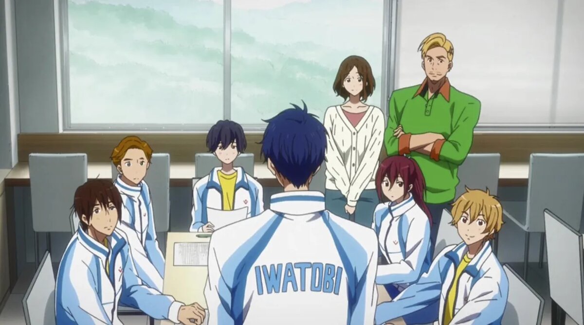 Кадр из аниме «Вольный стиль!»   📷