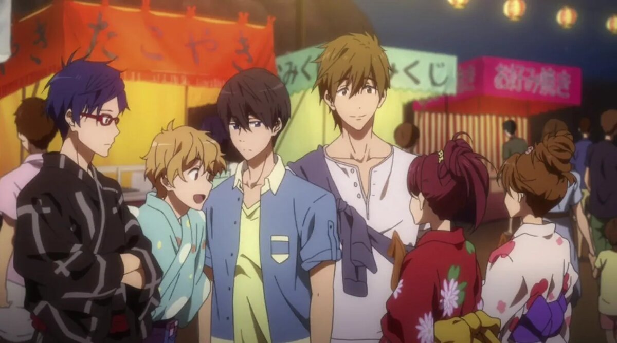 Кадр из аниме «Вольный стиль!»   📷