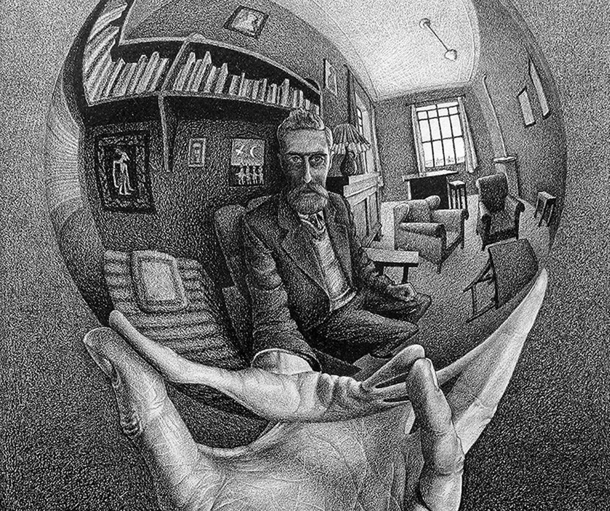 Мауриц Корнелис Эшер — Человек, отражающий мир, 1935 год
