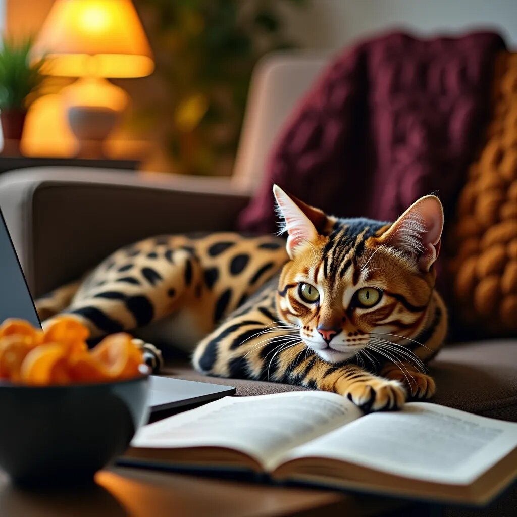 Кот Зефир за работой