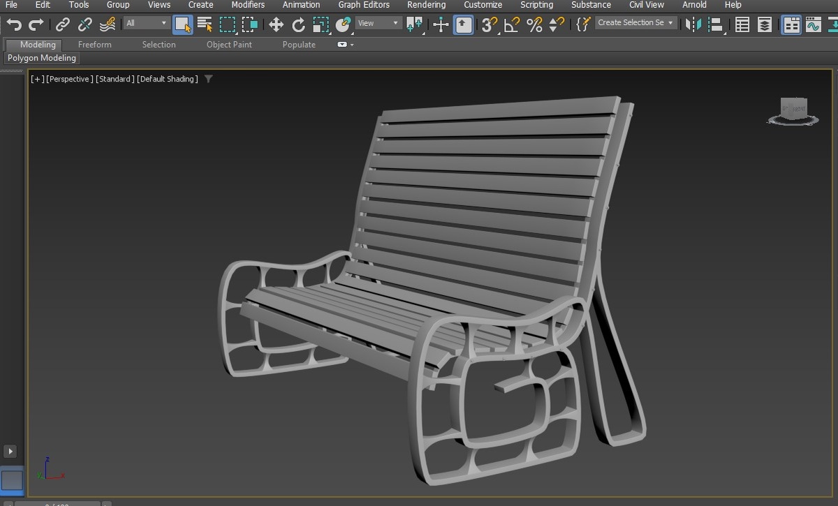Садовая скамейка 1