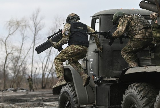    Военнослужащие ВС РФ в зоне СВО