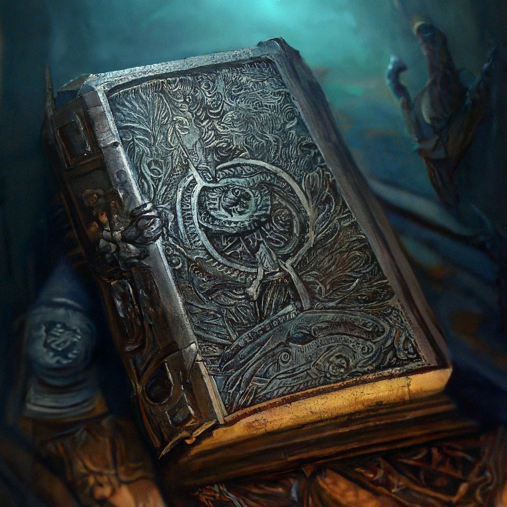 Гримуар. Иллюстрация сгенерирована нейросетью