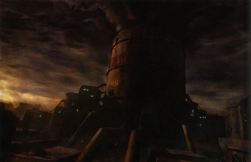 Город окружала сеть сооружений, в которых заражённый воздух из внешнего мира проходил фильтрацию и попадал в городе очищенным и безопасным. Воздухообменники, как назывались эти сооружения, вызывали среди горожан параноидальные настроения: вдруг в воздух что-то подмешивают?