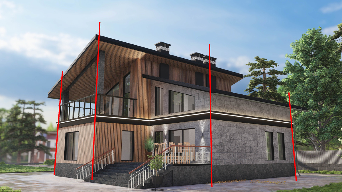 Перспектива с 3-мя точками схода