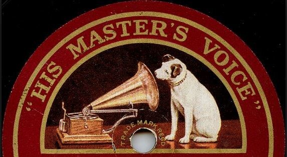 Пластинка с лейблом His Master’s Voice