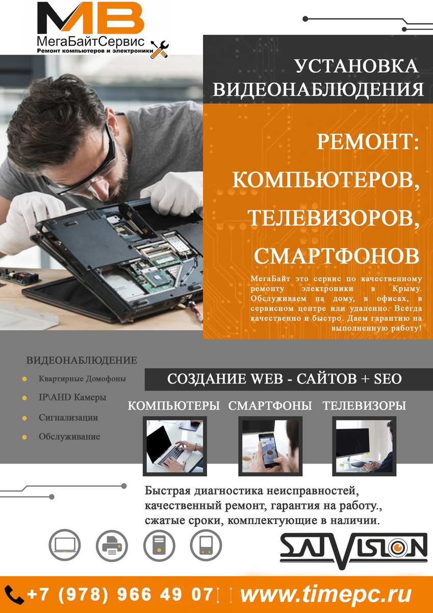 Краткий перечень выполняемых работ.